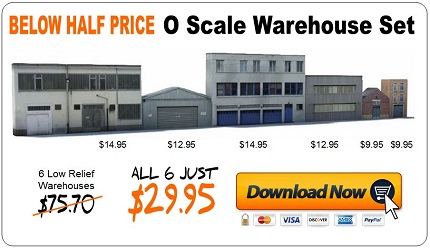o scale warehouse buildings
